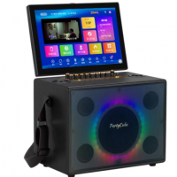 Partycube14.1英寸便携式智能娱乐高清触摸屏KTV-卡拉ok无线扬声器