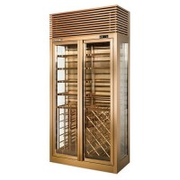 来样定做葡萄酒冷却器立式100瓶储物柜玻璃门酒窖红酒小屋
