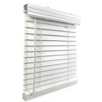 免费样品隐私保护乙烯基百叶窗2英寸人造木百叶窗