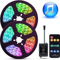 热卖rgb发光二极管条形灯带遥控无线智能多色5m 12伏5050 ip65 rgb发光二极管条形灯