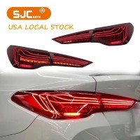 宝马G82 M4和G22 4系列CSL激光风格尾灯即插即用尾灯OEM红色SJC汽车零件发光二极管尾灯
