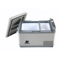 46L汽车露营冰箱冰柜紧凑型冰箱汽车和家庭用DC 12V/24V AC 110/240V