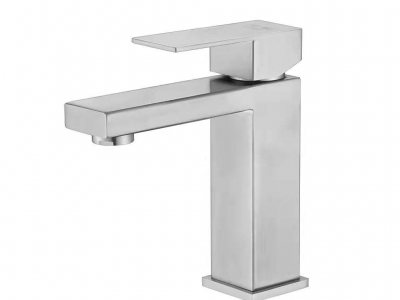 单手柄单孔SUS 304拉丝成品浴室盆水槽水龙头浴室水龙头