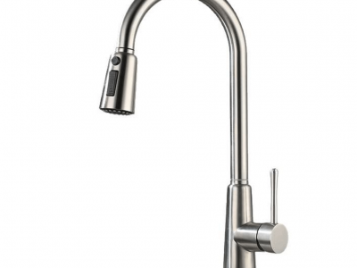 现代 304 不锈钢厨房水龙头，防溅水龙头，带拉式喷雾器和灵活水槽混合器，适合厨房使用