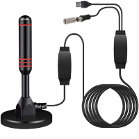 免费频道数字天线电视室内室外便携式VHF UHF HDTV调谐器/DVB-T2电视/DAB收音机