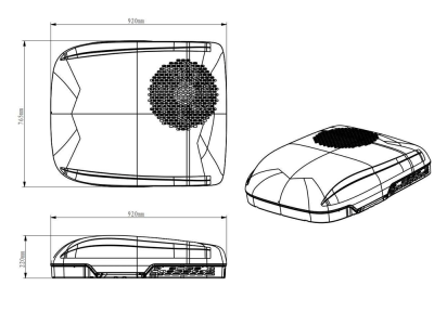 220V 240V卡车空调迷你空调用于汽车制冷加热电动汽车空调