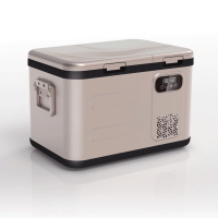 汽车迷你冰箱12 220 V野营车双区49L汽车冰箱冰箱便携式冷藏箱