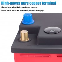 双电源混合动力汽车 battery65D23L 12v LifeP04 高性能干电池充电 Sola 锂离子汽车电池