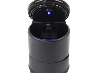 塑料便携式创意高温证明与盖汽车烟灰缸汽车车内珠宝车与 led灯烟灰缸