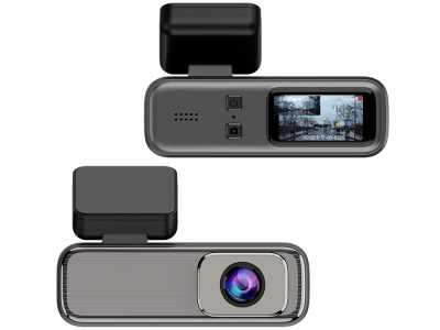 新款单镜头车载无线数字录像机仪表盘摄像头夜视高清1080P 1.47英寸IPS屏幕24h停车监控录像机黑匣子