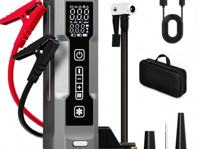 应急启动电源 多功能便携式车载吸尘器、气泵（五合一）压缩机轮胎充气机