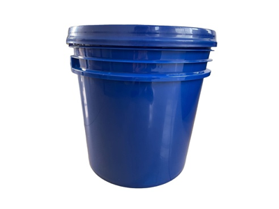 10升圆形塑料桶/桶，带盖和塑料或金属手柄