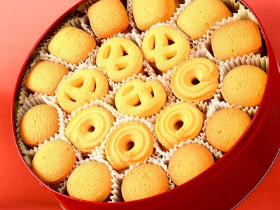 食品级定制印刷饼干金属锡罐马口铁圆形包装复古饼干锡盒带密闭盖