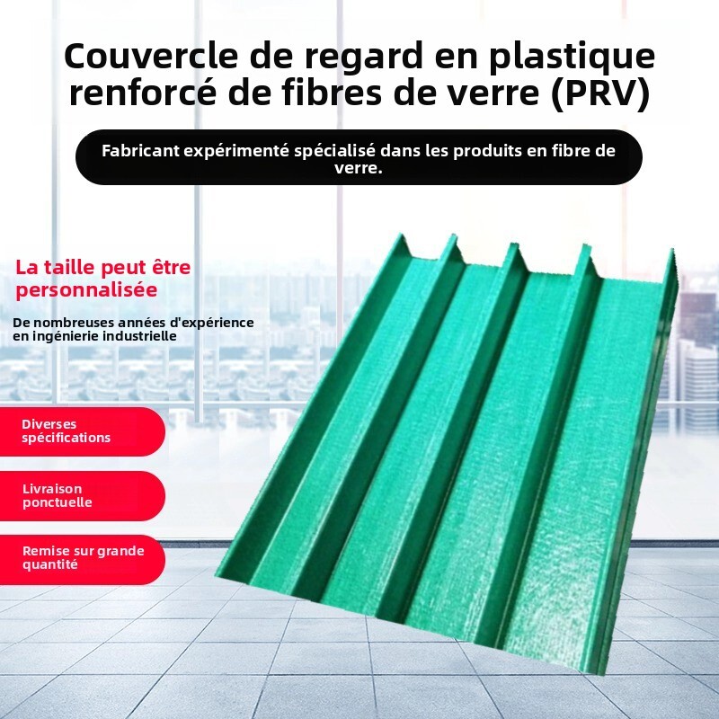 Plaque de couverture anticorrosive pour fossés chimiques