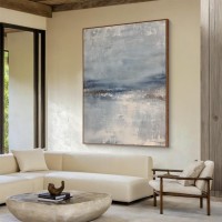 Настройка современных фресок, ручная абстрактная живопись, растяжка, масло, домашнее искусство, отел