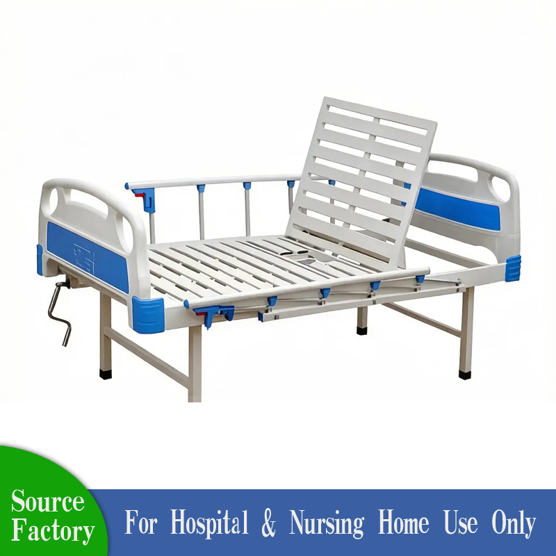 Single-Crank Manual Medical Bed