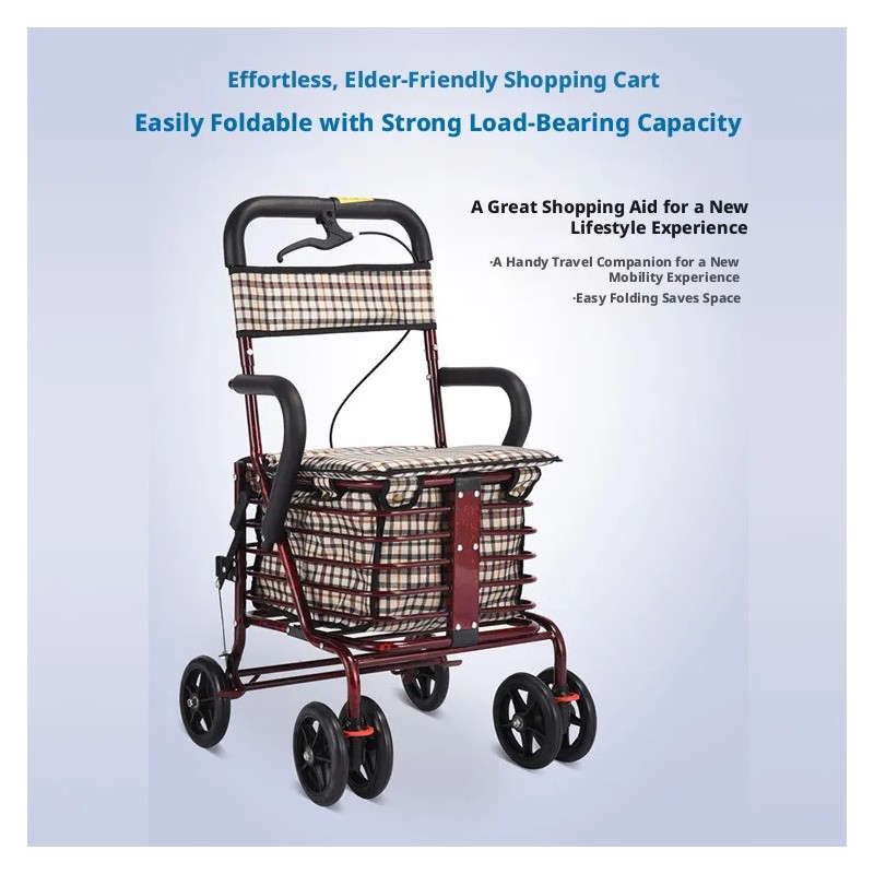 Foldable Senior Shopping Carts – Multiple Styles & Customizable