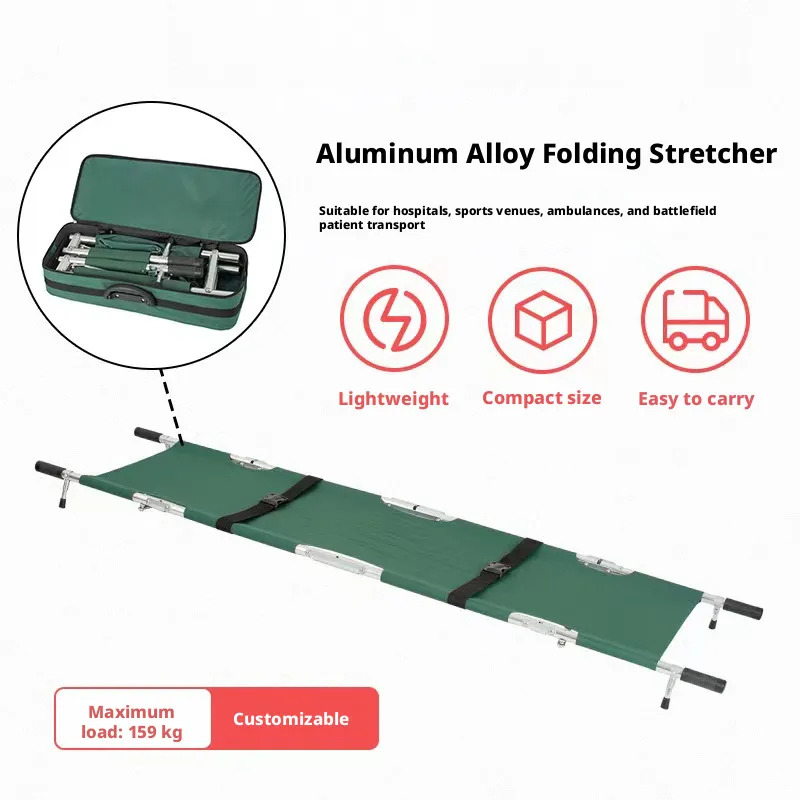 Aluminum Alloy Portable Folding Stretcher for Emergency Rescue