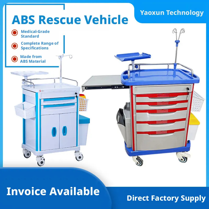 ABS Medical Emergency Cart Anesthesia & Medication Trolley