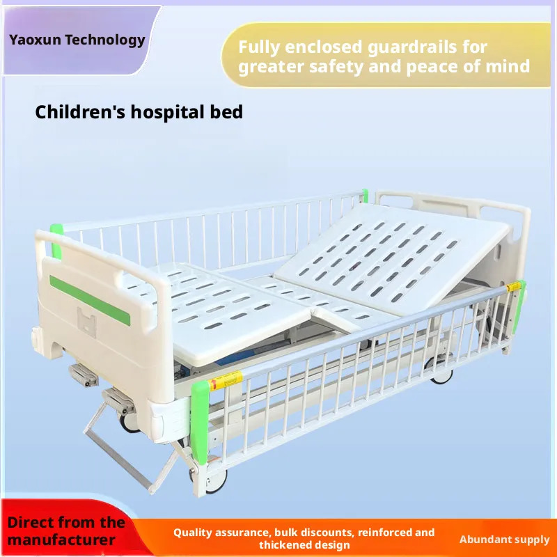 Pediatric Hospital Bed | Manual Single & Double Crank Nursing Bed | Various Sizes